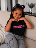 Bailey T-Shirt (Black/Pink)
