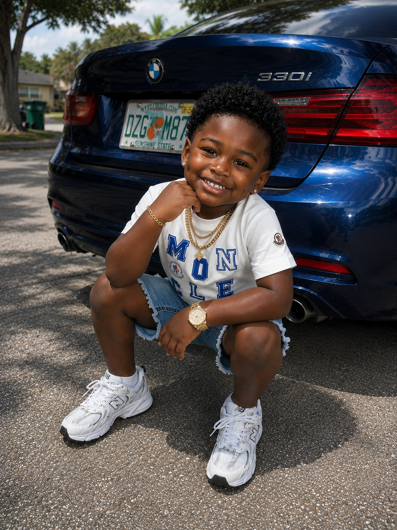 Maddox T-Shirt (White/Blue)
