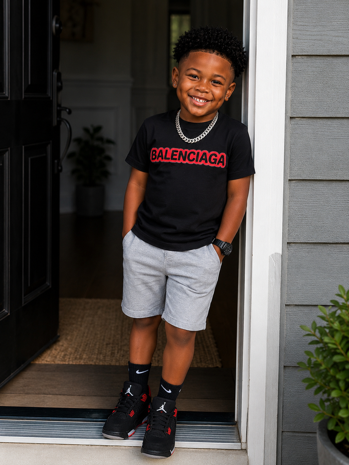 Bailey T-Shirt (Black/Red)