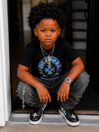 Chrome T-Shirt (Black/Blue/ Unisex)