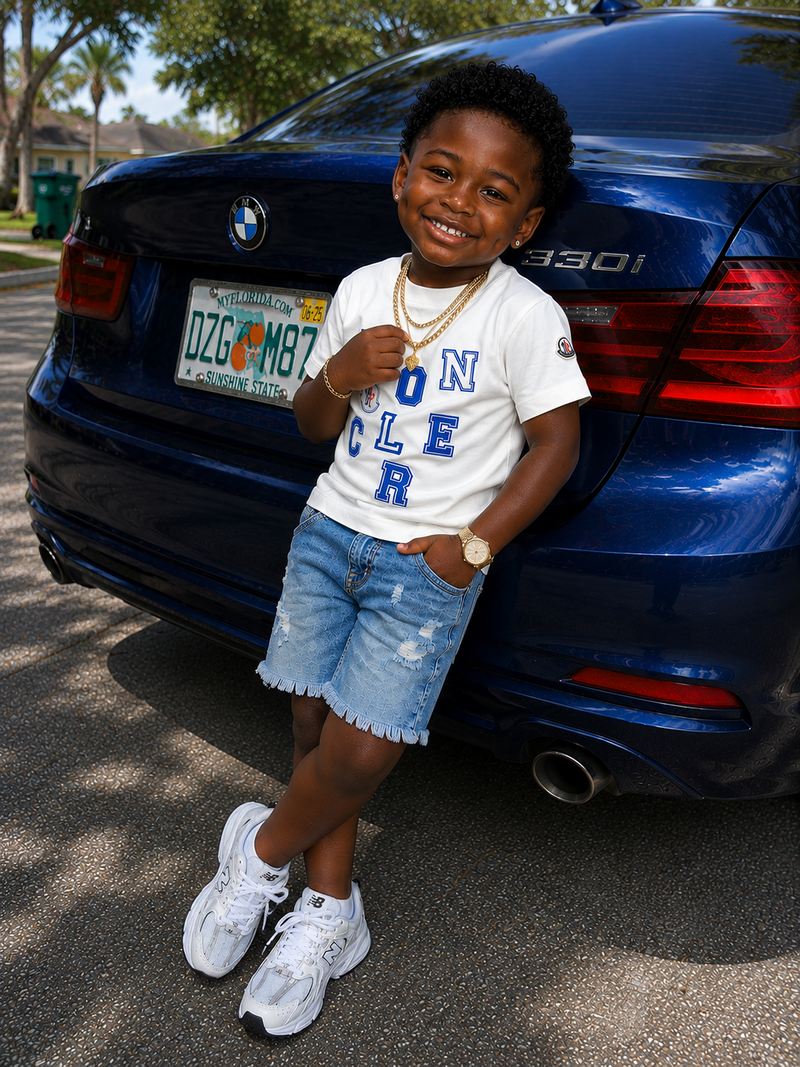 Maddox T-Shirt (White/Blue)