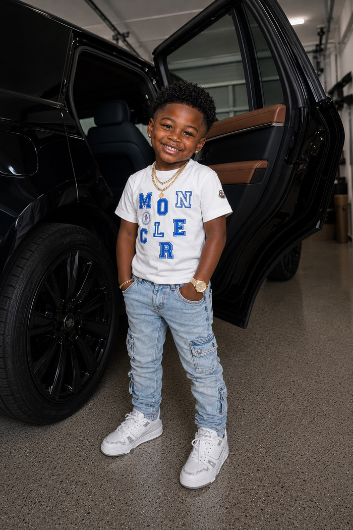 Maddox T-Shirt (White/Blue)