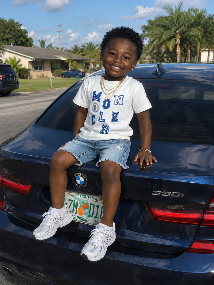 Maddox T-Shirt (White/Blue)
