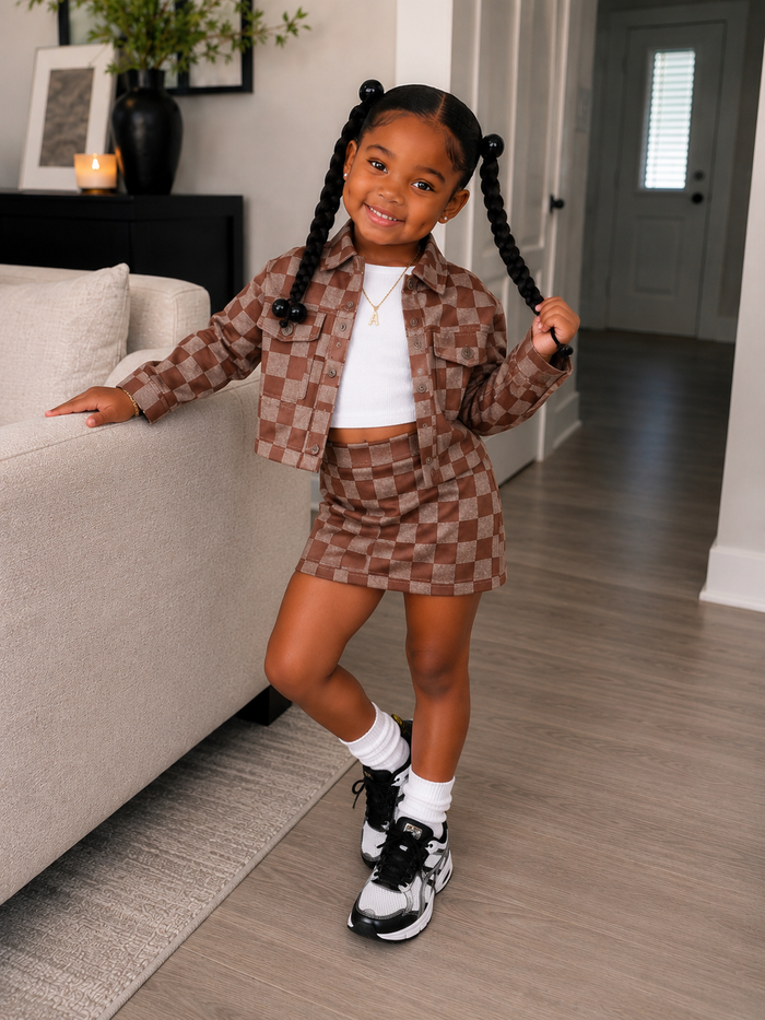 Amira Checkered 2 Piece Set
